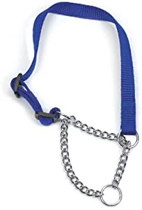 Ancol Nylon Check Chain Collar Blue 45-60cm RRP £5.79 CLEARANCE XL £3.99